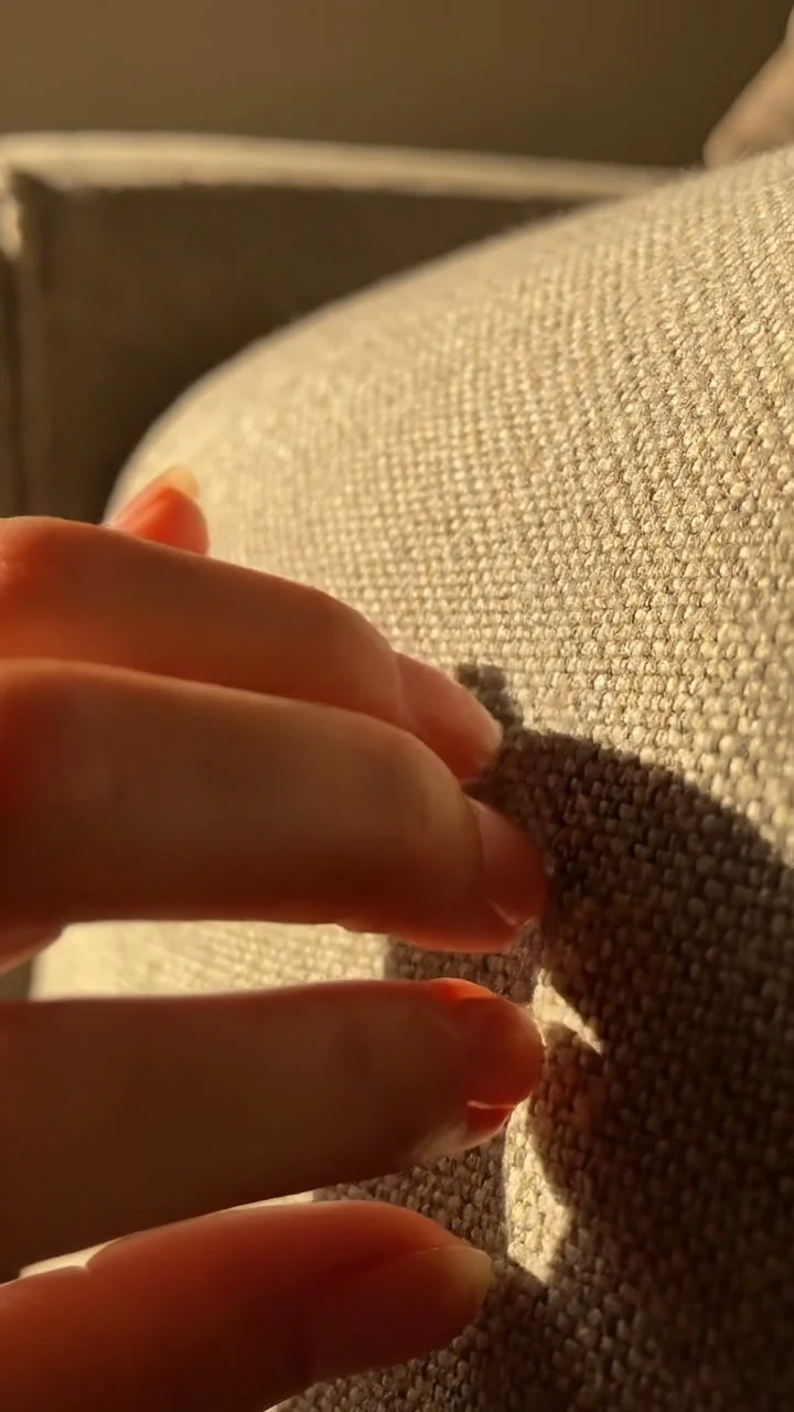 Close-up texture detail for upholstery fabric planning